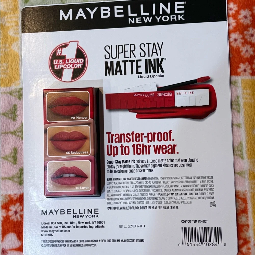❤️Maybelline Super Stay Matte Ink Liquid Lipstick 3-Pack New